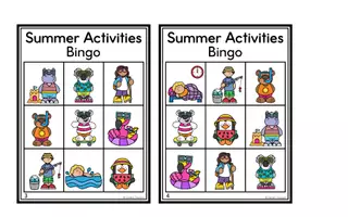 Aperçu - Jeux - Summer Activities - Bingo - Page 3