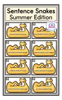 Aperçu - Feuilles d'exercices - Sentence Snakes - Summer - Page de couverture