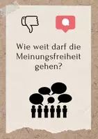 Vorschau - Arbeitsblätter - Was bedeutet Meinungsfreiheit? - Deckblatt