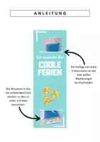 Vorschau - Mal- und Bastelvorlagen - Feriengruß für die Sommerferien - Wassereis Bastelvorlage - Seite 2