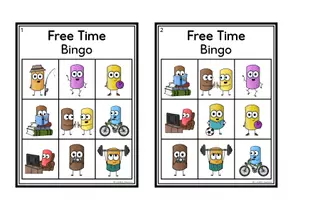 Vista previa - Juegos / Gamificación - Free Time (Hobbies) - Bingo - página 2