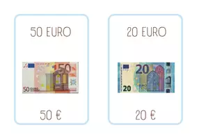 Προεπισκόπηση - Flashcards - Ελληνικές + Αγγλικές κάρτες με "Χρήματα σε Ευρώ" - Σελίδα 3