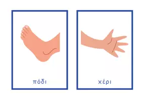 Προεπισκόπηση - Flashcards - Ελληνικές + Αγγλικές κάρτες με "Μέρη του σώματος" - Σελίδα 3