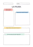 anteprima - Quiz - Emozione PAURA - Scheda di lavoro - Pagina di copertina