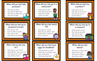 anteprima - Altro tipo di materiale - Simple Past - When did you last..? - Conversation Cards - Pagina 2