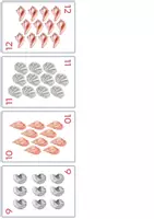 anteprima - Flashcard - conteggio da 1 a 12 animali marini. - Pagina 2