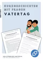 Vorschau - Arbeitsblätter - Arbeitsblätter mit Kurzgeschichten zum Vatertag - Deckblatt