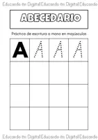 Vista previa - Hojas de trabajo - Letras abecedario completo para trazar - página 1