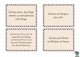 Vorschau - Aufgabenkarten - 40 kreative Zeichenaufgaben für den Kunstunterricht - Seite 2