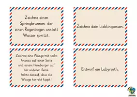 Vorschau - Aufgabenkarten - 40 kreative Zeichenaufgaben für den Kunstunterricht - Seite 3