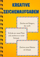 Vorschau - Aufgabenkarten - 40 kreative Zeichenaufgaben für den Kunstunterricht - Deckblatt