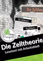 Vorschau - Arbeitsblätter - Die Zelltheorie - Lesetext und kreatives Arbeitsblatt zur Zelle NEU - Deckblatt