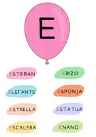Vista previa - Juegos / Gamificación - Globos de las Vocales (primera letra rojo) - página 2