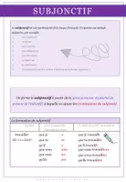 Aperçu - Feuilles d'exercices - Francais: Subjonctif - Page 1