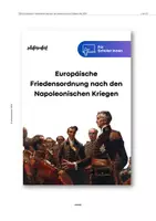 Vorschau - Arbeitsblätter - Lernheft "Europäische Friedensordnung nach den Napoleonischen Kriegen" - Seite 1