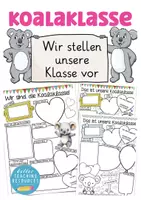 Vorschau - Arbeitsblätter - Koalaklasse Unsere Klasse vorstellen - Deckblatt