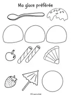 Aperçu - Matériel pour travaux manuels / dessin - Projet artistique d´été -Ma glace préférée - Page 2