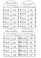 Vorschau - Spiele - Rechenrätsel zum Thema Addition Zahlenraum 0-10/0-20 (kostenlose Vorschau) - Seite 2