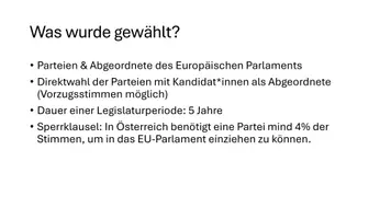 Vorschau - Präsentationen/Tafelbilder - EU-Wahl 2024 Ergebnisse - Seite 1