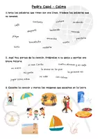 Vorschau - Arbeitsblätter - canciones en la clase - Pedro Capó - Calma - Seite 1