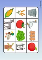 Vorschau - Arbeitsblätter - Wortschatz Bingo - Bauernhof (Klasse 1 und 2) - Seite 2