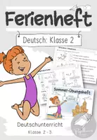 Vorschau - Stationenlernen - Sommer-Übungshefte: Mathe und Deutsch | Klasse 2 | Fit in die 3. Klasse | Wiederholungsheft - Seite 1