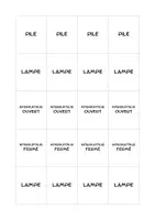 Aperçu - Jeux - Physique-chimie: flashcards "les symboles en électricité" - Page de couverture