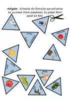 Vorschau - Arbeitsblätter - Legestern Bauernhof Wortschatz - DaZ/DaF, Deutsch (Klassen 1 und 2) - Seite 1