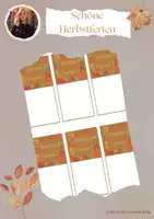 Vorschau - Anderer Materialtyp - Herbstferien Goodie / Geschenk für Kolleg*innen (Tee, Ritter Sport etc.) - Deckblatt