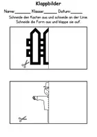 Vorschau - Arbeitsblätter - Klappbilder Bauernhof schneiden - DaZ/DaF, Deutsch, Kunst - Seite 3