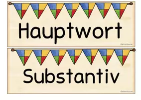 Vorschau - Poster - Nomen Tafelmaterial Nomenpaar - märchenhafte Wortarten - GS FS - Seite 2
