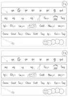 Vorschau - Arbeitsblätter - Mein erstes Leseheft - Teil 2 (Bilder, Buchstaben, Silben, Wörter und Sätze) - Seite 1