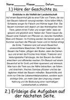Vorschau - Arbeitsblätter - Bauernhof Leseverstehen und Wortschatz - DaZ/DaF, Deutsch, Sachunterricht - Seite 2