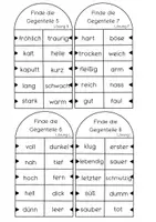Vorschau - Spiele - 20 Rätselkarten Adjektiv Gegensatzpaare - Seite 3