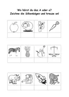 Vorschau - Arbeitsblätter - Silben schwingen und Laute hören - Seite 1