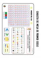 Vista previa - Refuerzo / NEE / Materiales de apoyo - Pack chuletas de mesa (primer, segundo y tercer ciclo) - página 3