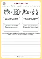 Vista previa - Juegos / Gamificación - Escritura Creativa del Verano con Dados @miviqs.garden - página 1