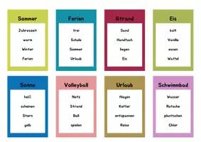 Vorschau - Spiele - Sommerferien-Sprachlabyrinth-Spiel - Seite 1