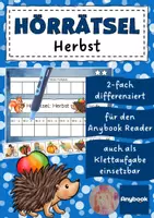 Vorschau - Arbeitsblätter - AnybookPro Material: Hörrätsel Herbst - Deckblatt