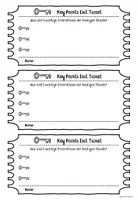 Vorschau - Arbeitsblätter - Exit Tickets Deutsch (Reflexionskarten) - Seite 2