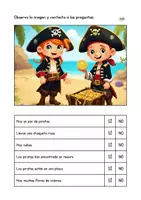 Vista previa - Hojas de trabajo - Cuaderno de comprensión lectora 3. Piratas - página 2