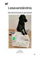 Vorschau - Arbeitsblätter - Leseverständnis "Der Hund kommt in die Schule" - Deckblatt