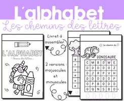 Aperçu - Fiches - Alphabet - Chemins des lettres - Page de couverture