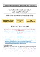 Vorschau - Unterrichtsreihen - Gedicht "nach hause" v. Cumart - Vorbereitung einer Interpretation - Seite 3