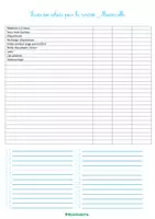 Aperçu - Outils du professeur - Liste pour faire tes Commandes en Maternelle - Page 1