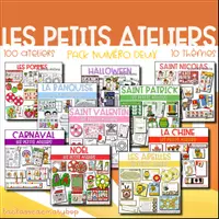 Aperçu - Jeux - Les Petits Ateliers - Pack 2 - 100 activités - Page de couverture