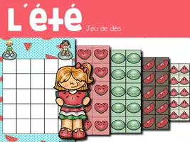 Aperçu - Jeux - L´été - jeu de dés - Maternelle - Page de couverture