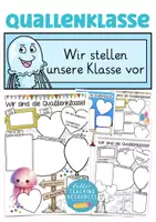 Vorschau - Arbeitsblätter - Quallenklasse vorstellen Klassentier Qualle - Deckblatt