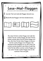 Vorschau - Arbeitsblätter - Lese-Mal-Flaggen - Seite 3