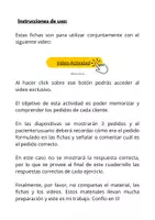 Vista previa - Hojas de trabajo - Fichas Cognitivas - Memoria - El restaurant - página 1